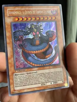 Yugioh! Vennominaga The Deity Of Poisonous Snakes Secret Rara 1st Ed. Italian - Image 2