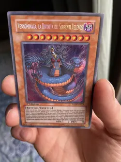 Yugioh! Vennominaga The Deity Of Poisonous Snakes Secret Rara 1st Ed. Italian - Image 4