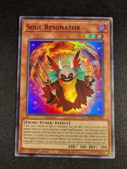 Yu-Gi-Oh! Soul Resonator SDCK-EN001 1st Edition Ultra Rare NM - Image 1