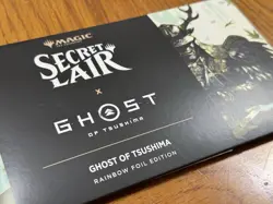 MTG Secret Lair x PlayStation Ghost of Tsushima Rainbow Foil Edition - Sealed - Image 3
