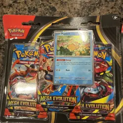 Pokemon TCG Mega Evolution 3 Booster Pack Blister Lot of 6 Sealed New IN HAND - Image 2