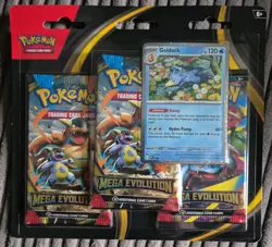Pokemon TCG: Mega Evolution - Blister 3 Pack - Golduck- Sealed - In Hand - Image 1