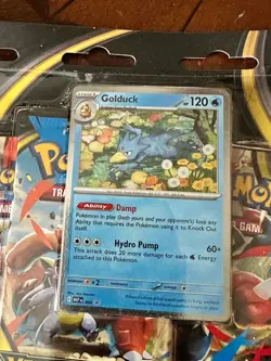Pokemon TCG Mega Evolution 3-Pack Blister Set of 2 Psyduck and Golduck IN HAND - Image 3