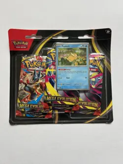 Pokemon TCG Mega Evolution 3 Pack Blister - Psyduck In Hand Factory Sealed - Image 1