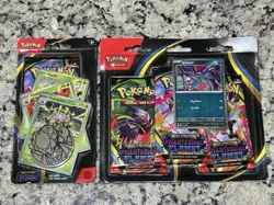 Pokemon TCG Mega Evolutions 3-pack & 1-pack blister combo sealed in hand - Image 1