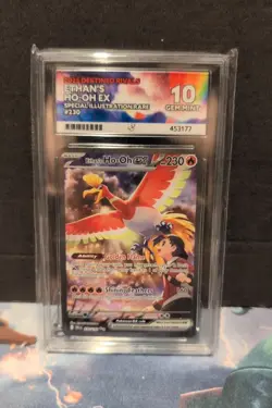 Pokemon Ethans Ho-Oh EX Card Destined Rivals 230/182 ACE 10 GEM MINT - Image 1