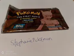 Pokemon The First Movie Topps Pack Art ( NO CARDS ) - Image 1
