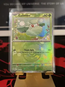 Pokemon TCG Cottonee Card 007/131 Masterball Holo Prismatic Evolutions - Image 1