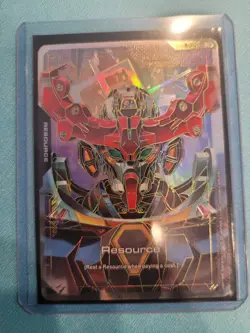 Gundam GQuuuuuuX Resource R-015 C++ Gold Foil Alt Art Dual Impact GD02 Card NM - Image 1