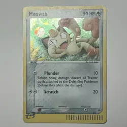 Pokemon Meowth Black Star Promo #13 Holo E-Reader Card MP 013 - Image 1