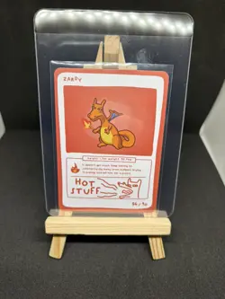 Pokedoodles Zardy 86/90 - Rare Card - Pokemon Charizard Fan Art - Image 1