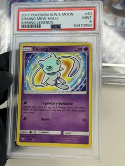 PSA 9 Shining Mew Shining Legends #40 2017 Pokemon Sun & Moon Shining Legends - Image 2