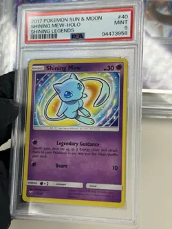 PSA 9 Shining Mew Shining Legends #40 2017 Pokemon Sun & Moon Shining Legends - Image 4