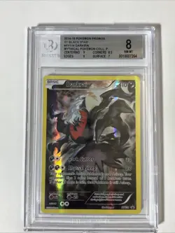 2014-2016 Pokemon Promo Xy Darkrai Mythical Coll. Bgs 8 Beckett Full Art - Image 1