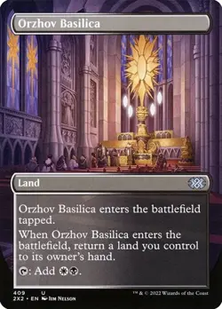 Orzhov Basilica - Foil Extended Art 2X2 NM MTG - Image 1
