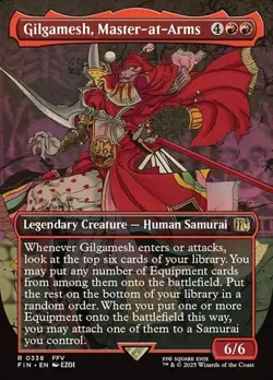 Gilgamesh, Master-at-Arms (#338) - Foil Extended Art FIN NM MTG - Image 1