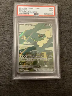 Pokemon TCG Drampa 184/162 SV05: Temporal Forces Holo PSA Grade 9 - Image 1