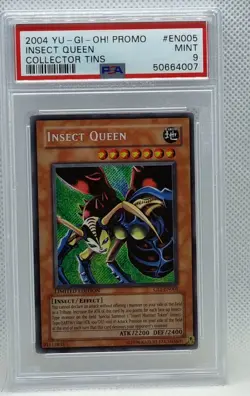 YU-GI-OH 2004 INSECT QUEEN CT1-EN005 PSA-9 - Image 1