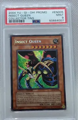 YU-GI-OH 2004 INSECT QUEEN CT1-EN005 PSA-9 - Image 2