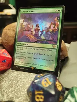 MTG Elven Chorus - Foil art - The Lord of the Rings: Tales of Middle Earth #0160 - Image 2