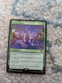 MTG Elven Chorus the Lord of the Rings: Tales of Middle-earth 0160 Regular Rare - Image 1
