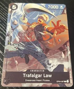 One Piece TCG OP04-087 [C] Promo (Trafalgar Law) Kingdoms of Intrigue (OP04) NM - Image 1