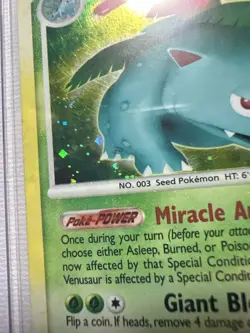 Pokemon TCG *SWIRL* Venusaur Secret Wonders 20/132 Holo Rare (English) - MP - Image 3
