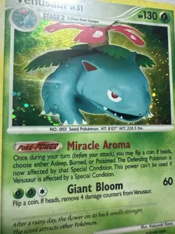 Pokemon TCG *SWIRL* Venusaur Secret Wonders 20/132 Holo Rare (English) - MP - Image 4