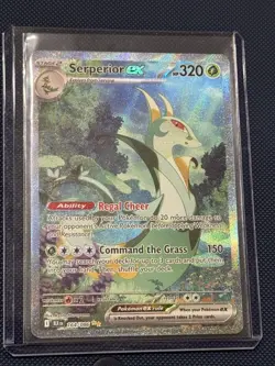 Pokemon TCG Serperior EX Sir 164/086 Black Bolt English Card Near Mint Condition - Image 1