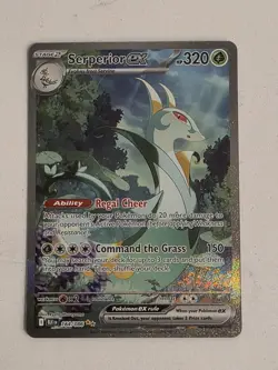 Pokemon TCG Serperior EX Sir 164/086 Black Bolt English Card Near Mint Condition - Image 1