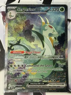 Pokemon TCG Serperior EX Sir 164/086 Black Bolt English Card Near Mint Condition - Image 1