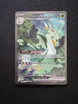 Pokemon TCG Serperior EX Sir 164/086 Black Bolt English Card Near Mint Condition - Image 1