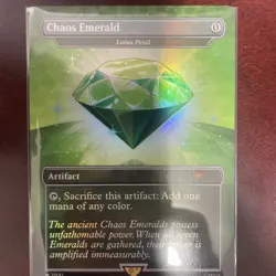 Chaos Emerald (Lotus Petal) Green 7031 Secret Lair Drop Sonic Bonus MTG NM FOIL - Image 2