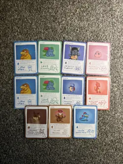 Pokedoodles Bundle - Rare Card - Pokemon Fan Art - charmander squirtle ivysaur - Image 1