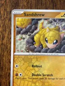 097/167 SANDSHREW | COMMON REVERSE HOLO | TWILIGHT MASQUERADE POKEMON CARD - Image 2