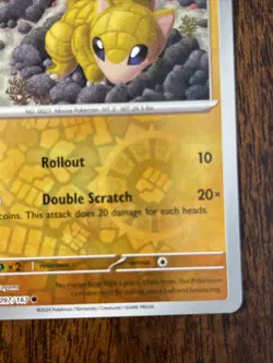 097/167 SANDSHREW | COMMON REVERSE HOLO | TWILIGHT MASQUERADE POKEMON CARD - Image 4