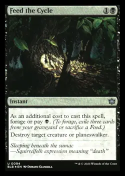Feed the Cycle (foil) Bloomburrow NM+ *Mythic Relics* - Image 1