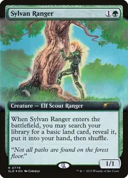 Sylvan Ranger - Foil Extended Art Secret Lair NM MTG - Image 1
