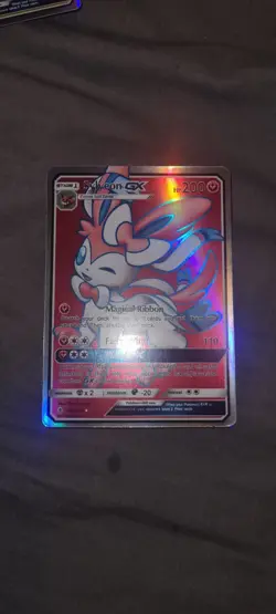 Sylveon GX 140/145 Guardians Rising Full Art Ultra Rare Holo Pokemon Card - Image 1