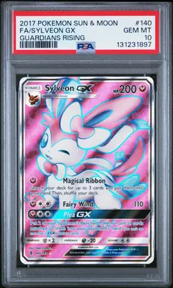 Sylveon GX - 140/145 - Pokemon Guardians Rising Sun Moon Full Art Card PSA 10 - Image 1