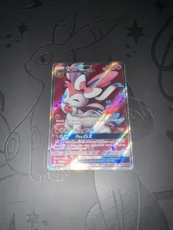 Pokemon Sylveon GX Full Art Ultra Rare Holo Card Guardians Rising 140/145 - Image 1