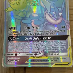 Greninja & Zoroark Tag Team GX 222/214 (UNB 61) Unbroken Bond NM/M Pokemon card - Image 4