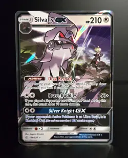 Pokemon TCG - SILVALLY GX - #184 - HOLO ULTRA RARE - COSMIC ECLIPSE 2019 - LP/NM - Image 1
