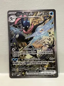 POKEMON Greninja EX SVP132 S&V Black Star Promo Full Art Shrouded Fable Mint - Image 1