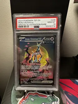 Iron Crown ex 206/162 PSA 10 GEM MINT SIR Temporal Forces Pokemon - Image 1