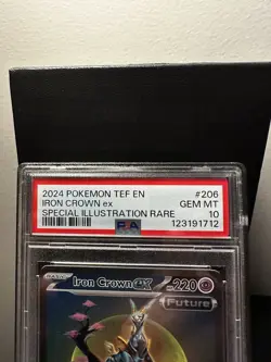 Iron Crown ex 206/162 PSA 10 GEM MINT SIR Temporal Forces Pokemon - Image 3