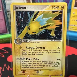 Pokemon Jolteon 8/115 Unseen Forces Holo Rare Stage 1 70 HP 20 40+ Atk - Image 1