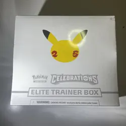 Pokemon TCG: 25th Anniversary Celebrations Elite Trainer Box (ETB) (2021) SEALED 820650809439 - Image 1