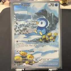 Pokemon TCG Piplup 98/94 Phantasmal Flames Illustration Rare Mega Evolution - Image 1