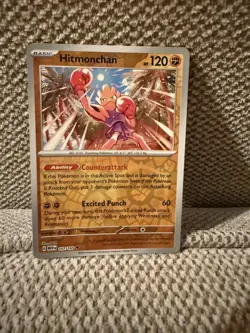 Hitmonchan 107/165 Reverse holo Pokemon SV: Scarlet and Violet 151 Near Mint - Image 1